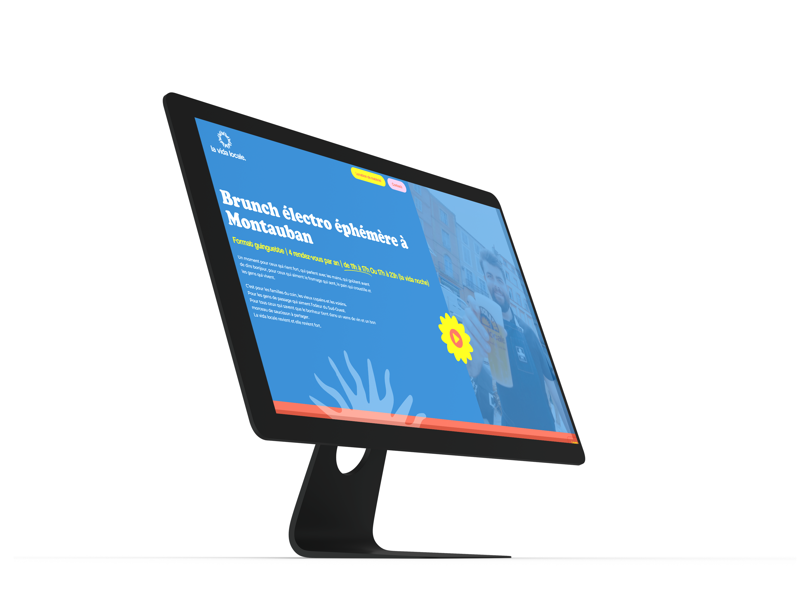 Site internet réalisé par Kreaweb pour Lavida Locale